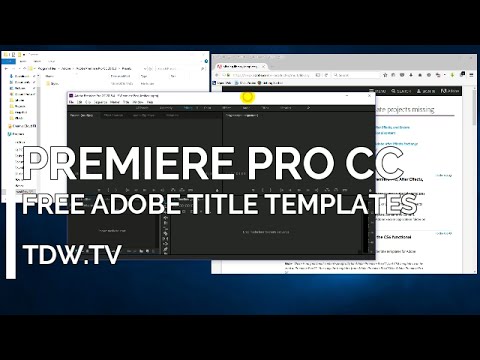 adobe premier pro cs6 templates